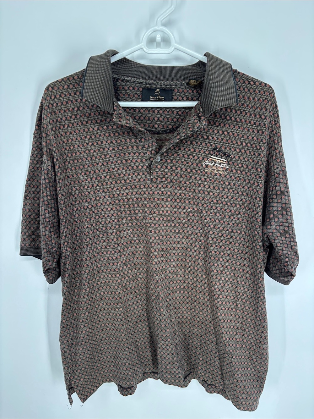 Vintage Golf Gary Player Frank Sinatra Celebrity Invitational Polo Mens size L